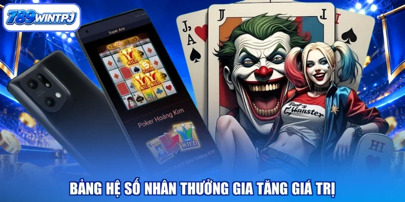 Bảng hệ số nhân thưởng gia tăng giá trị